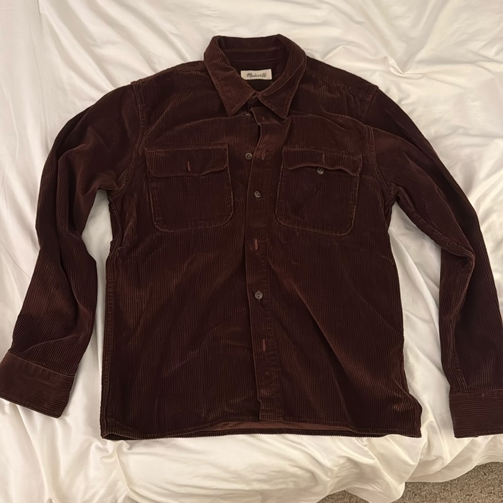 Madewell brown corduroy overshirt